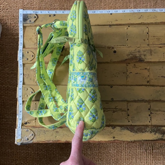 🌿🐘💚 VERA BRADLEY ELEPHANT QUILTED BACKPACK BAG RETIRED PATTERN LIME GREEN - Picture 9 of 11